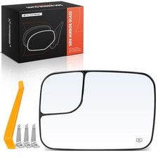 Front Left Driver Side Heated Mirror Glass with Backing Plate Compatible with