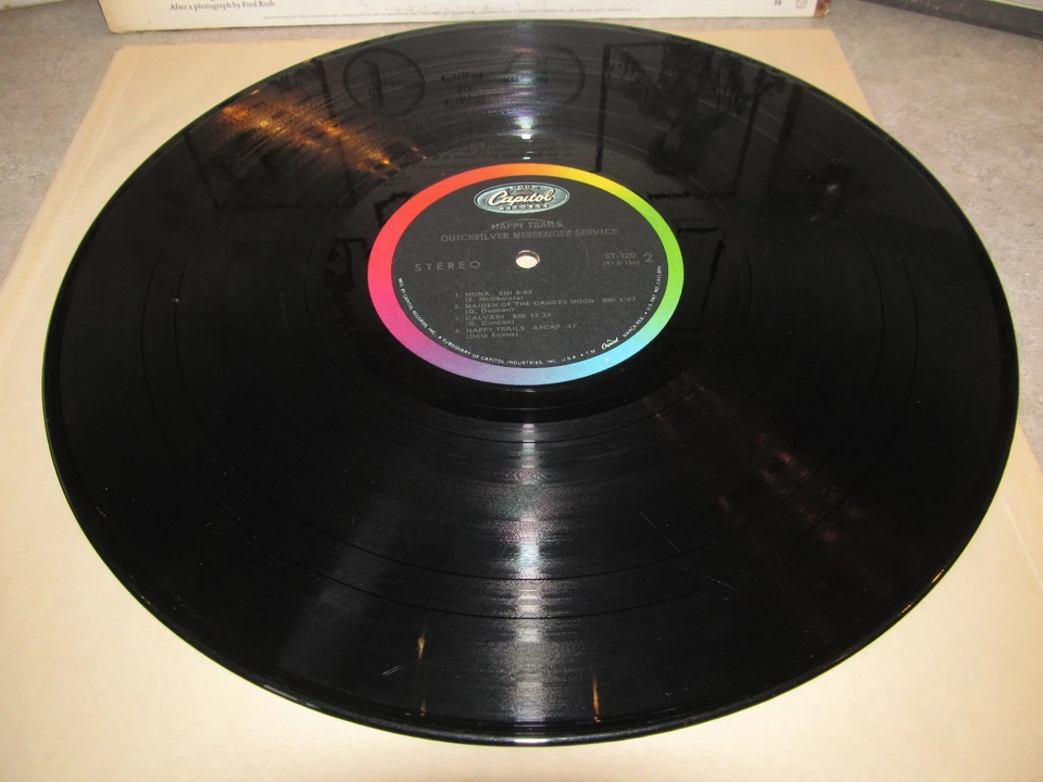 QUICKSILVER Messenger Service 1969 HAPPY TRAILS Vinyl Lp - Original Capitol - Image 4 of 4