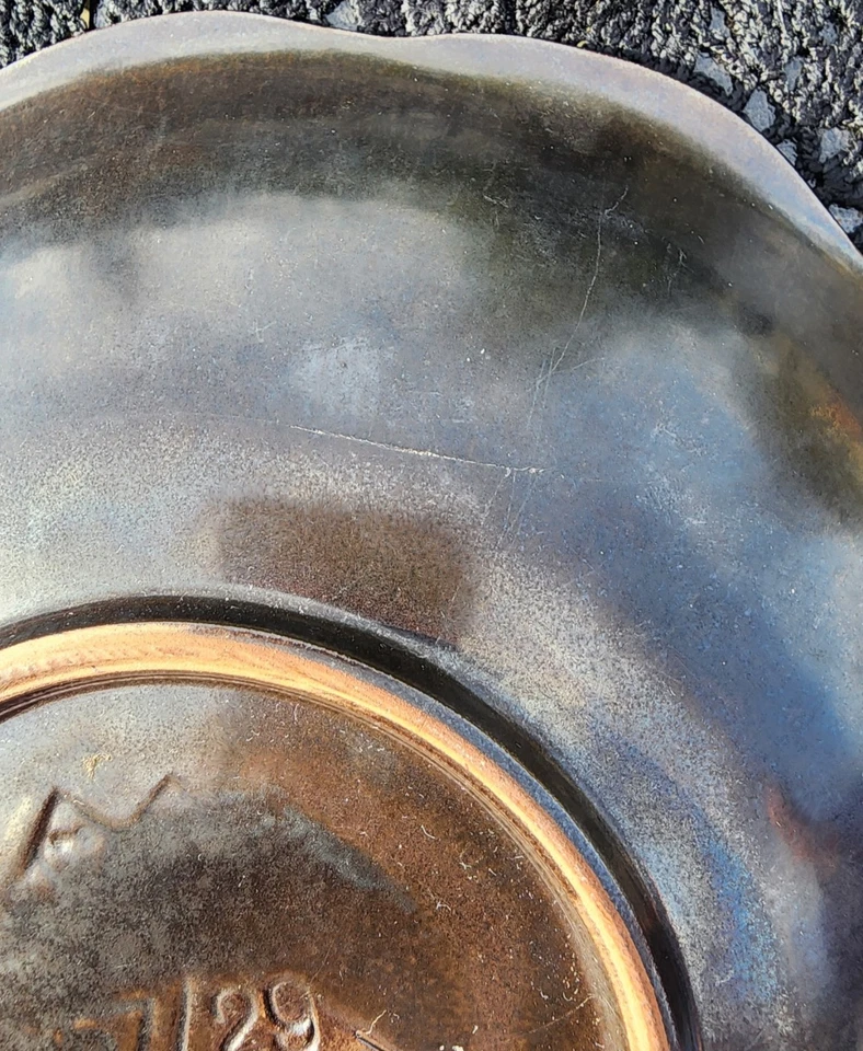 Frutero festoneado turquesa Art Deco vintage 1929 Jasba Keramik - Alemania Foto 3 de 4