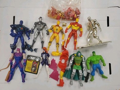 Marvel Ironman Action Figures 90s ToyBiz Marvel Series Lot, As Is