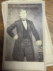 Civil War Confederate General Hindman CDV Photo Rare Full View Shiloh Arkansas