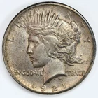 1921 Peace Dollar Silver VF $1
