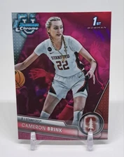 Cameron Brink 2024 Bowman U University 1st Chrome Pink Refractor #75
