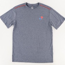 Domino's Gear Employee Stretch Heather T-Shirt Blue Men's M