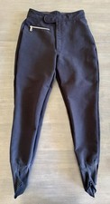 Bogner Ski Pants Womens 10 Black Dona High-Rise Tapered Stirrup VTG Outdoor Snow