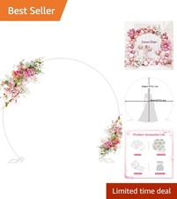 8FT White Balloon Arch Stand - Elegant Backdrop for Weddings  Celebrations