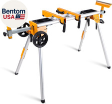 Portable Miter Saw Stand with 6.75 in Wheels 330 Lbs Load Capacity Heavy Duty Un