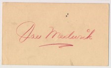   Medwick, Joe (1943) Signed GPC 8 604235