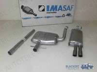 Imasaf Auspuffanlage Ab Kat für VW Golf 4 Cabrio 2.0 85KW BJ 98-04|Doppelendrohr