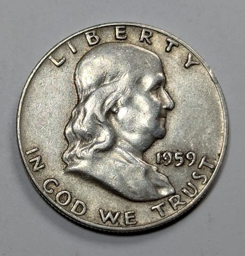 1959-P Franklin Half Dollar — photo from the most recent tracked eBay sale
