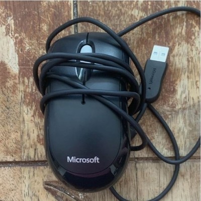 Microsoft Basic Optical Mouse v2.0 kabelgebunden USB 1000 DPI 3 Tasten schwarz