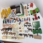 PLAYMOBIL Farm Mixed Set Cows Bulls Calves Ox Cattle Fence Chickens Pigs Tractor