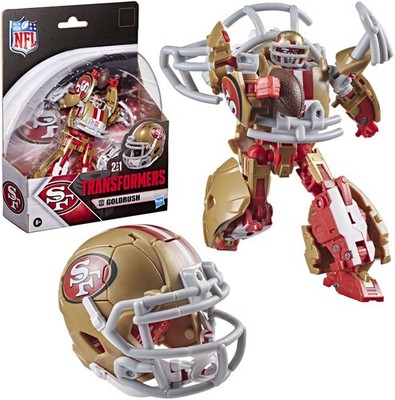 Transformers x NFL - San Francisco 49ers - Goldrush Helmet Action Figure [New To