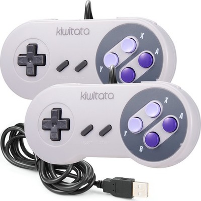 2PCS Kiwatata SNES USB Controller Retro Classic Gamepad For PC/MAC Raspberry Pi