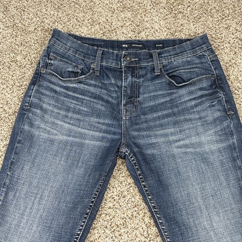 BKE Buckle Men's Med Wash Blue Jake Straight Leg Jeans 34x32 (32x31) - Picture 2 of 14