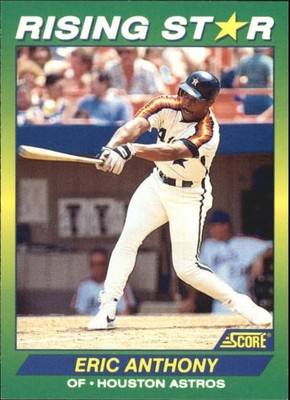 1992 Score 100 Rising Stars #8 Eric Anthony - BB