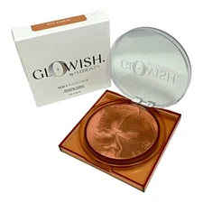 Glowish By Huda Beauty Soft Radiance Bronzing Powder *04 DEEP TAN* ~ 8g / 0.28oz