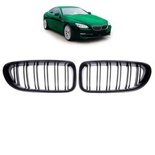 Sportgrill K�hlergrill Doppelsteg passend f�r BMW 6er F12 / F13 11-18 schwarz/Ma
