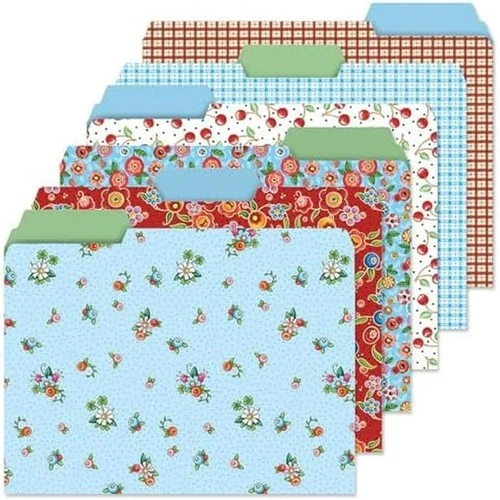 Mary Engelbreit Decorative Home Office File Folders Set of 24 9-1/2" x 11