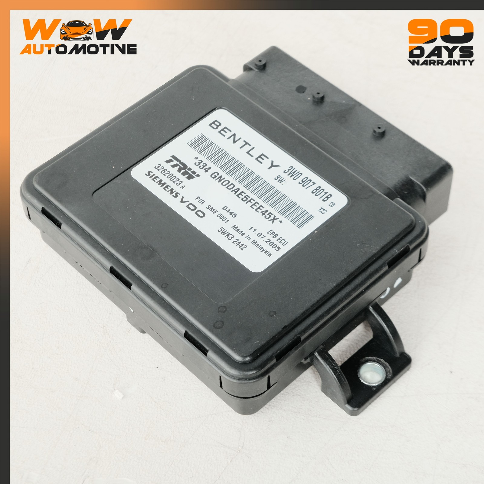 04-13 BENTLEY CONTINENTAL FLYING SPUR ELECTRONIC PARKING BRAKE CONTROL MODULE OE