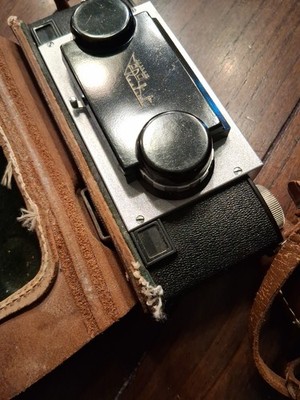 Two Cameras Stereo Realist Rangefinder Camera Leather Case