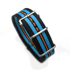 One-Piece Gulḟ Racing McLaren Inspired Strap Racing Colors Nylon Watch Band
