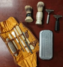 Vintage Razor Shaving Lot Ever-Ready Gem Strong Set Brush Rolls Strop + MORE!