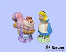 Disney Alice in Wonderland - Alice & Cheshire Cat Salt & Pepper Shaker Set