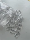 LEGO-NEW- #11477-TRANS CLEAR- CURVED SLOPE 2 X 1 -10 PIECES