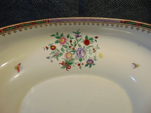 Copeland China Goode & Co soup tureen Antique floral bouquet butterfly pattern - 第 5/12 張圖片