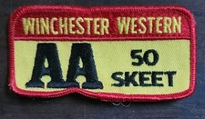 Vintage Winchester Western Block Logo 50 Skeet Shooting Patch Gun Rifle Hunting