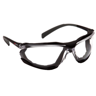 Wurth Nova Foam Lined Safety Glasses, Full Side Protection, Anti-Fog, Clear