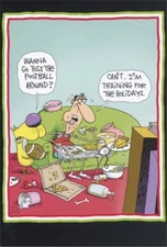 Train for Holiday Funny  Humorous Nobleworks Christmas Card