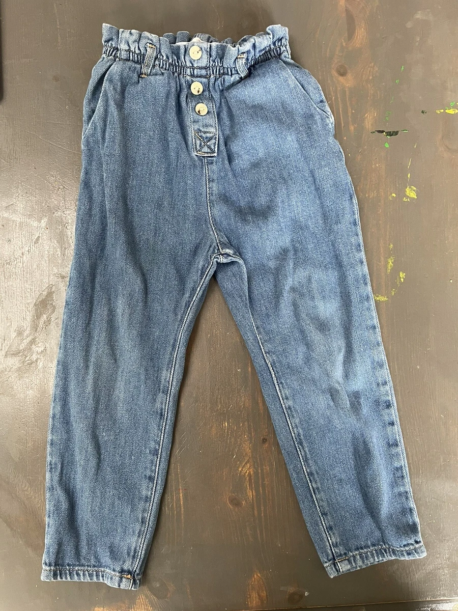Zara Toddler Girl's Paper Bag Jeans Size 3/4 | eBay