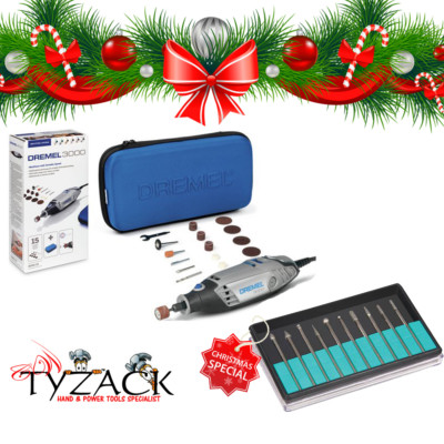 Dremel 3000 ROTARY MULTI TOOL ELEKTROWERKZEUG + GRATIS 10PC DIAMANT GRAT SET