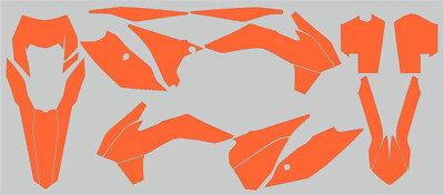 TEMPLATE VECTOR FOR KTM EXC EXC-F 125 250 300 350 450 2014 2015 2016