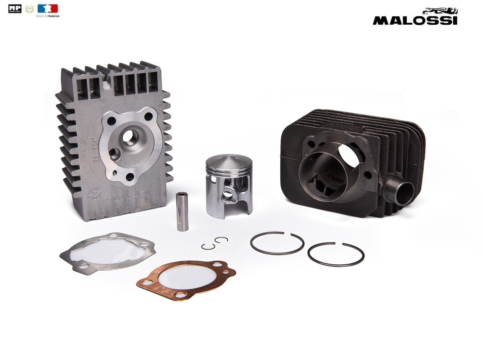 Kit haut moteur Malossi fonte Ø43 pour booster le couple du Piaggio Grillo