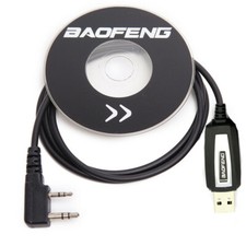Para Baofeng UV-5R BF-888S Radios USB 2 Pines Programa Cable Software CD