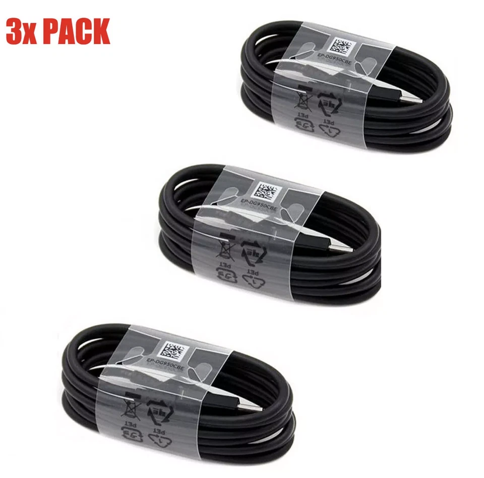 3x 3ft OEM Type C USB C Cable Fast Charging Quick Charger Cord For Samsung Note - Image 2 of 4