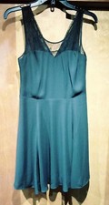 Express little  black dress size 4 lace top sleeveless short knee cocktail 