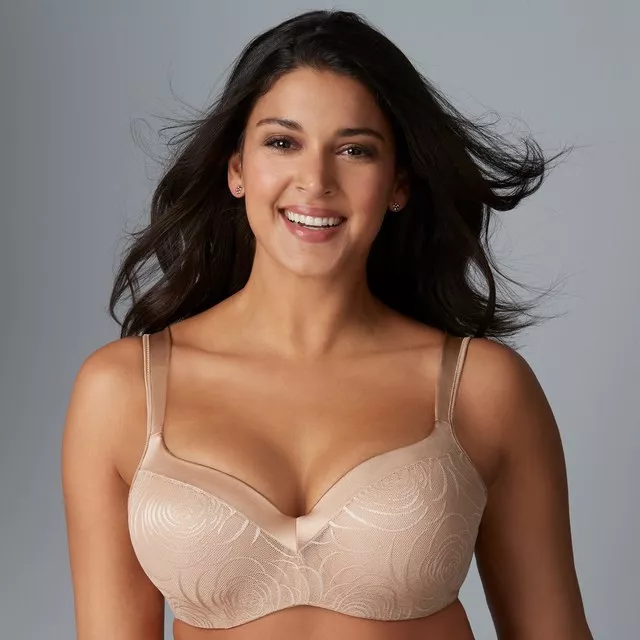 Playtex 4823 Love My Curves Shape Balconette Bra Nude Rose