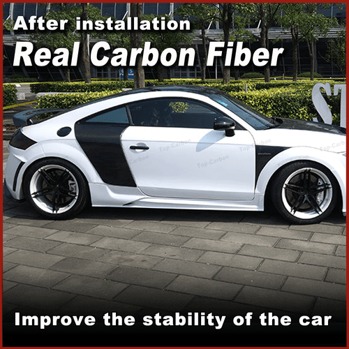 2X Carbon Seitenteil Side Blades Spoiler Seitenteile für Audi TT TTS TTRS 07-14 - Bild 2 von 12