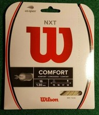 NEW WILSON NXT 16 1.30 TENNIS STRING  WHITE PACK  