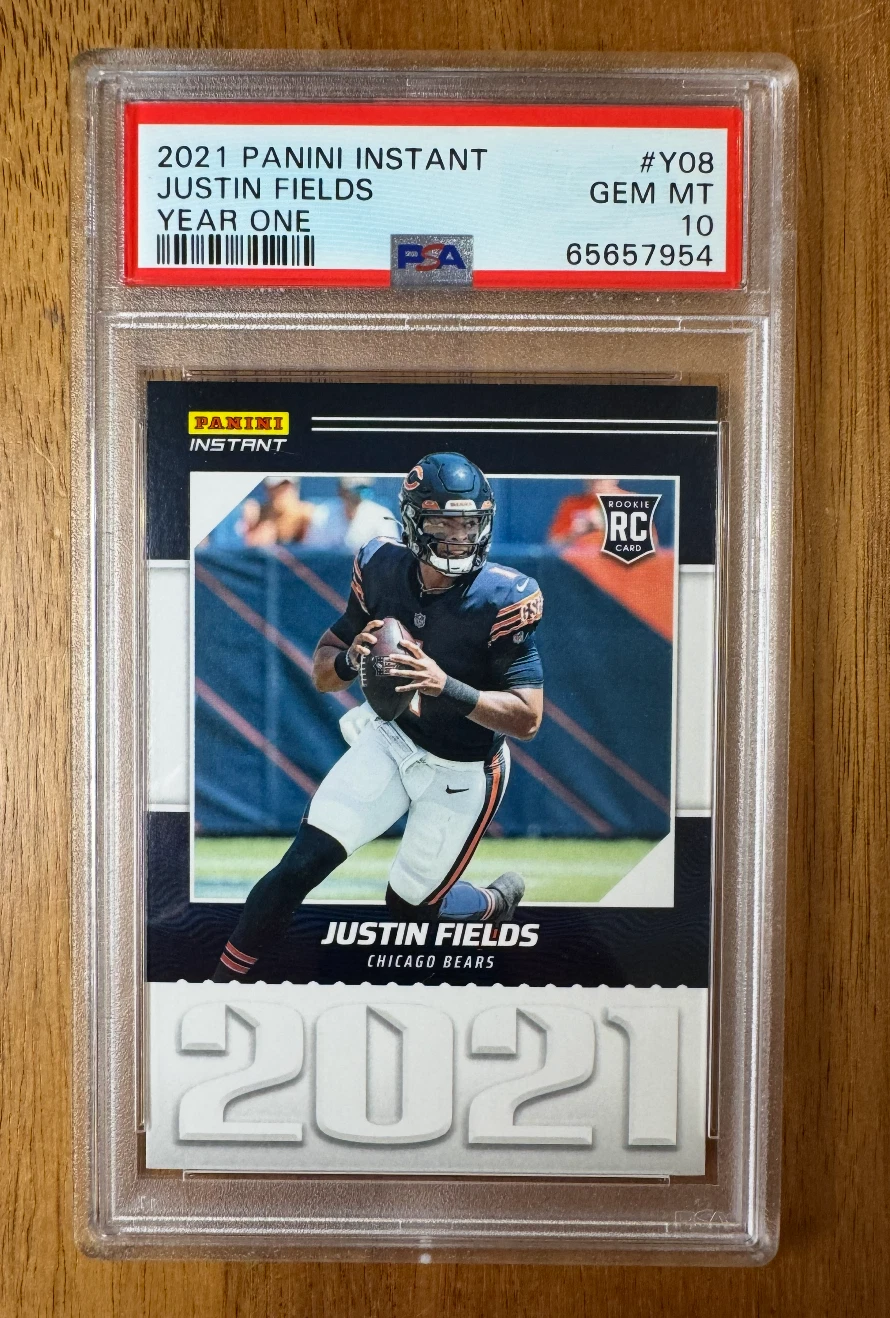 Justin Fields Panini Instant Year One #Y08 Base
