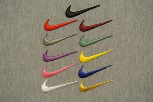 white nike swoosh