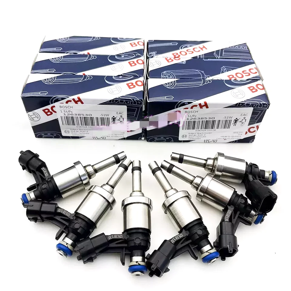 6x OEM Bosch Fuel injectors For Buick Chevrolet Camaro Traverse GMC Acadia 3.6L Foto 2 de 4