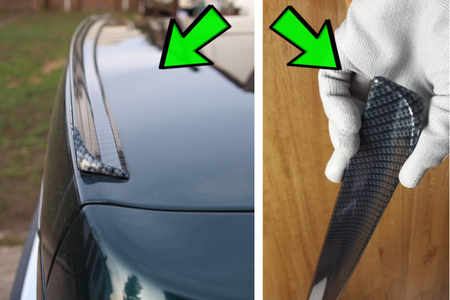 MERCEDES C Klasse CL 203 W203 Sport Coupe tuning CARBON paintd trunk lid spoiler