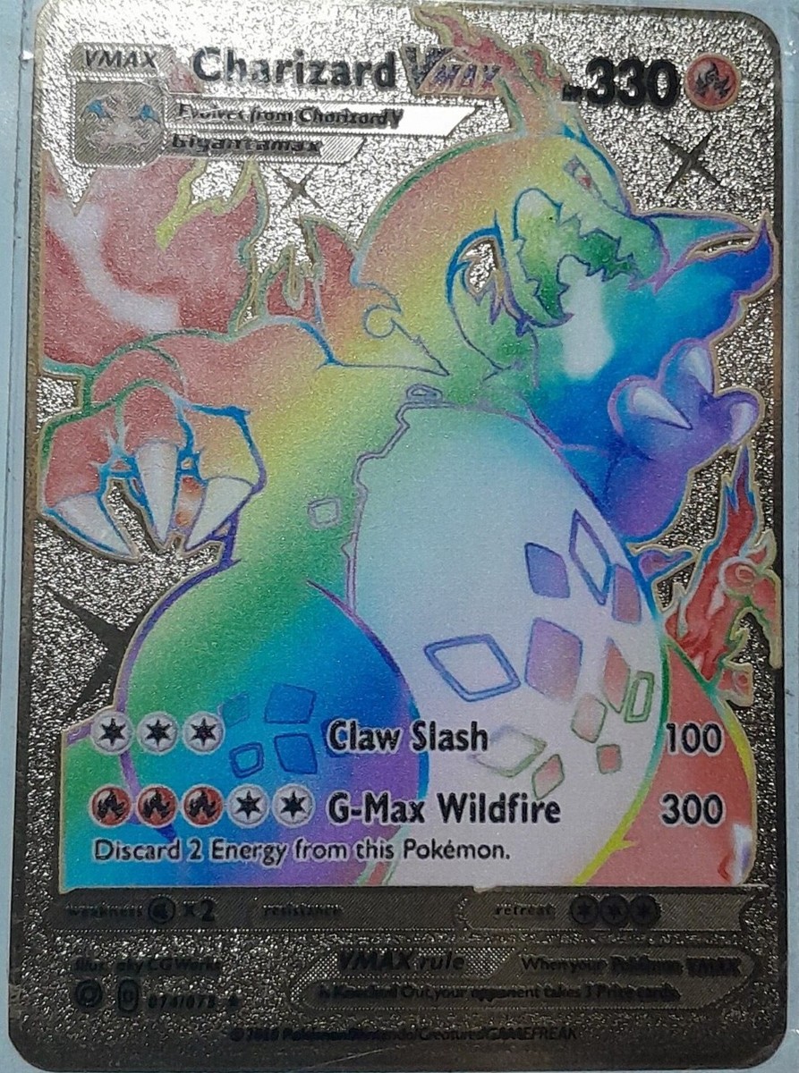 Charizard VMAX リザードンVMAX 色違いGOLDカード Rare LIUHYLG Charizard VMAX Gold Metal Card with Poland | Ubuy