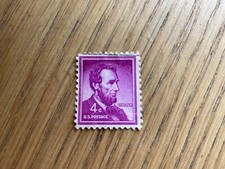 timbre 4c violet Abraham Lincoln rare tbe