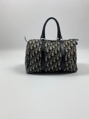RARE Vintage 80s Christian Dior Bagages Blue Monogram Hand Bag | eBay